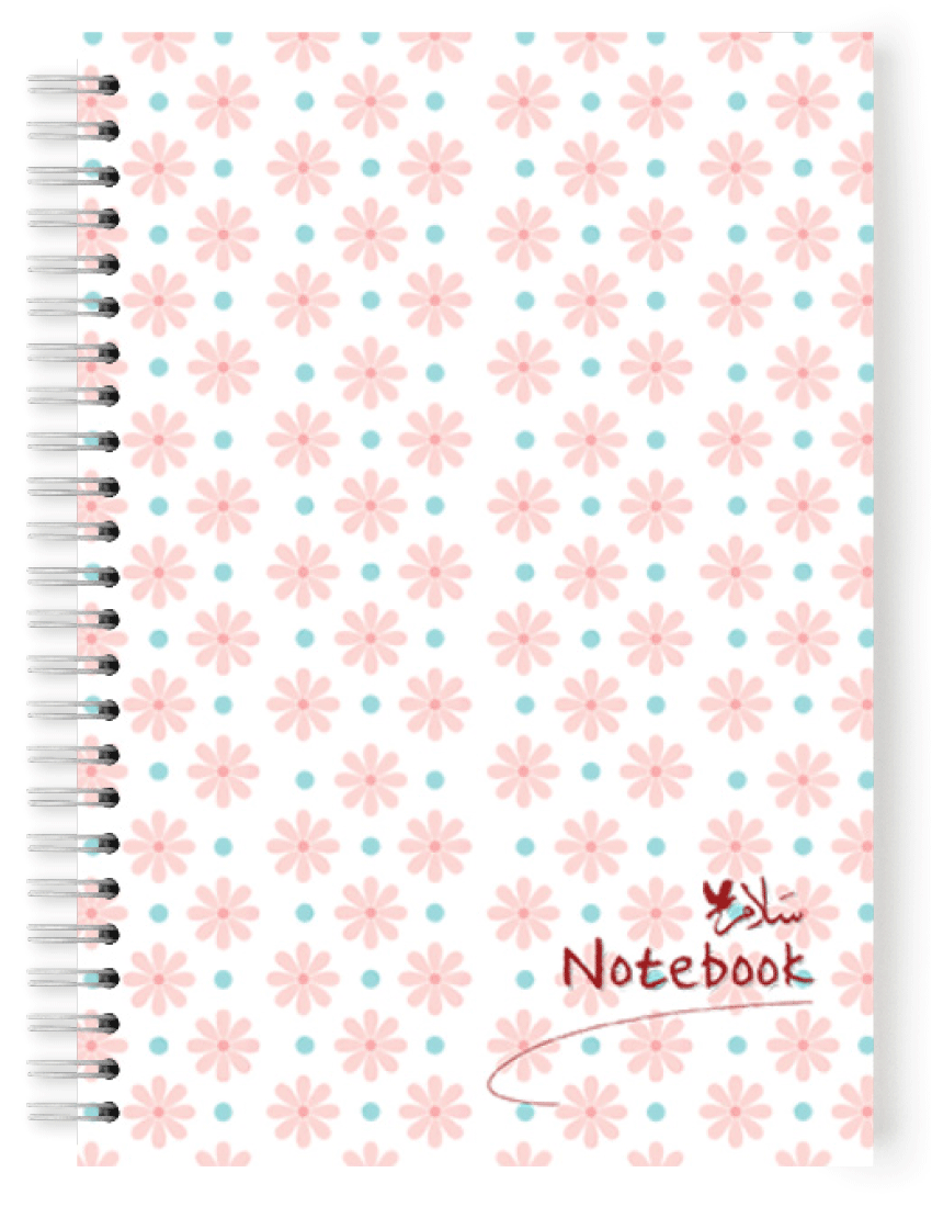 NOTEBOOK HAPPY FLOWER COUVERTURE SOUPLE 12*17