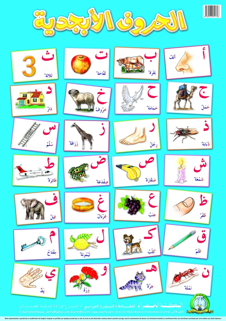 (لوحة) حروف الأبجدية