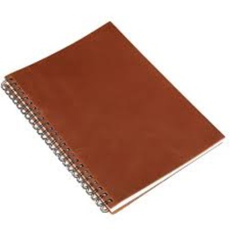 [CRC/IV-S] NOTEBOOK EN CUIR SPIRAL 9.5X15 FANTAISIE